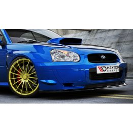 Накладка сплиттер на передний бампер на Subaru Impreza II WRX STI Blobeye